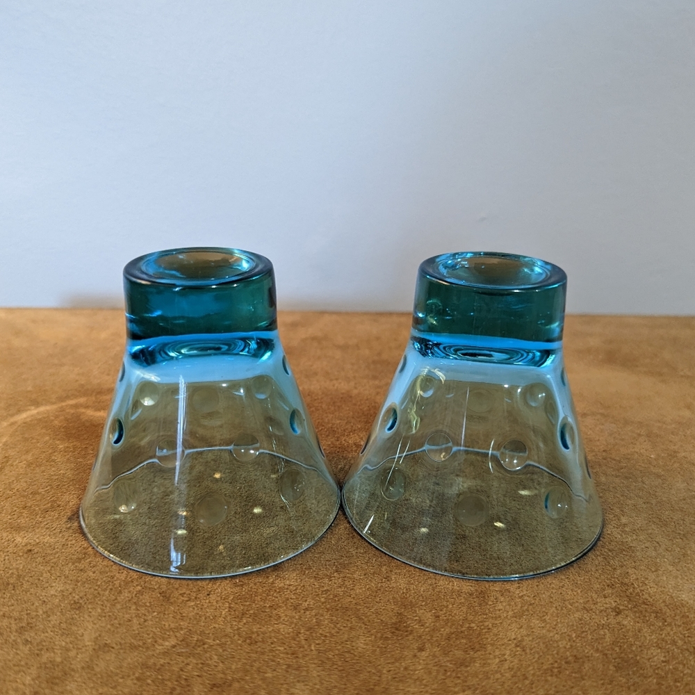 Vintage Blue Dot Glasses - Picture 3 of 5